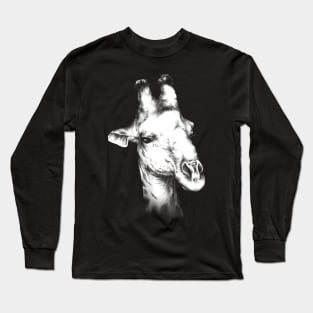 Giraffe Animal Portrait Long Sleeve T-Shirt